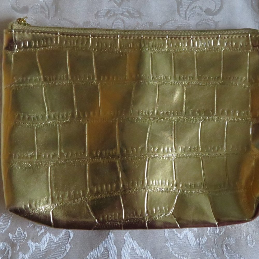 Estee Lauder Snakeskin Print Makeup Cosmetic Clutch NWOT (K51)